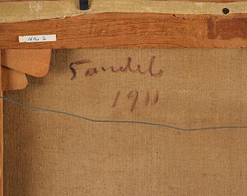 Gösta Sandels, Still life with fruit and pitcher.