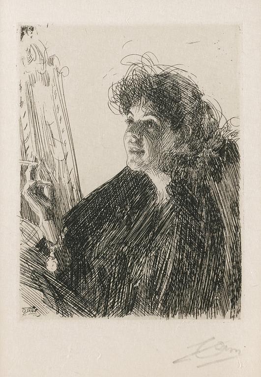 Anders Zorn, "Cigarettrökerska I".