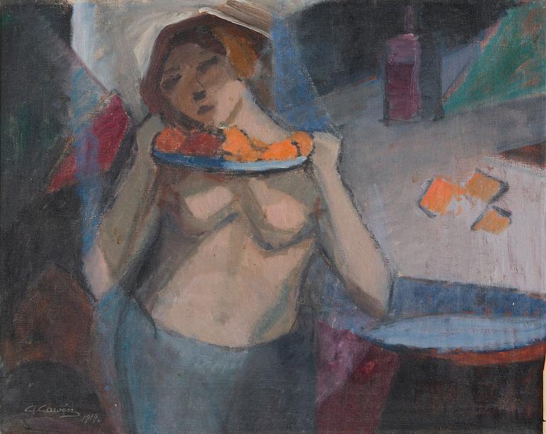 Alvar Cawén, Kvinna med Fruktskål.