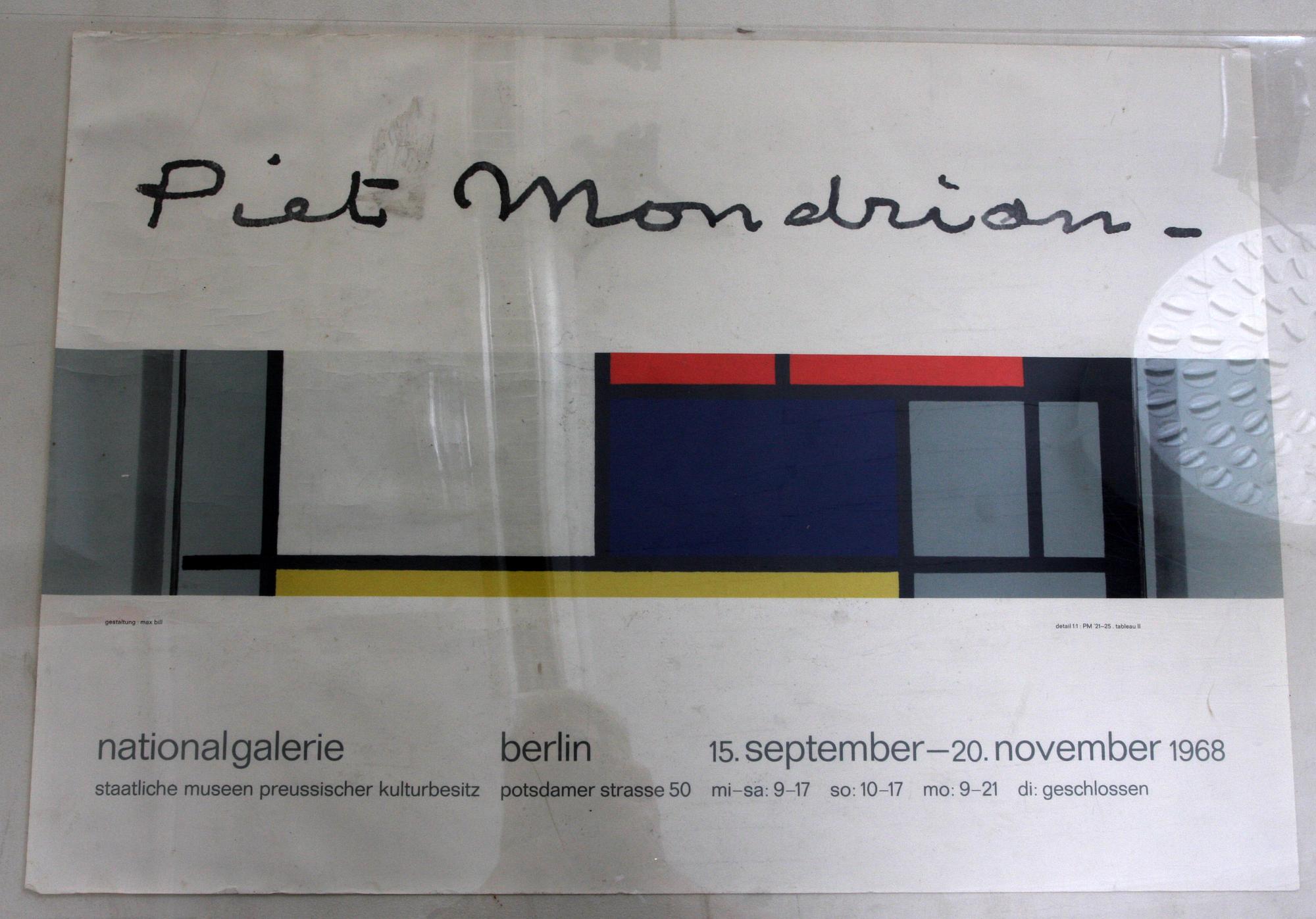 PIET MONDRIAN och VAN GOGH, efter, 2 st utställningsaffischer, Louisiana.