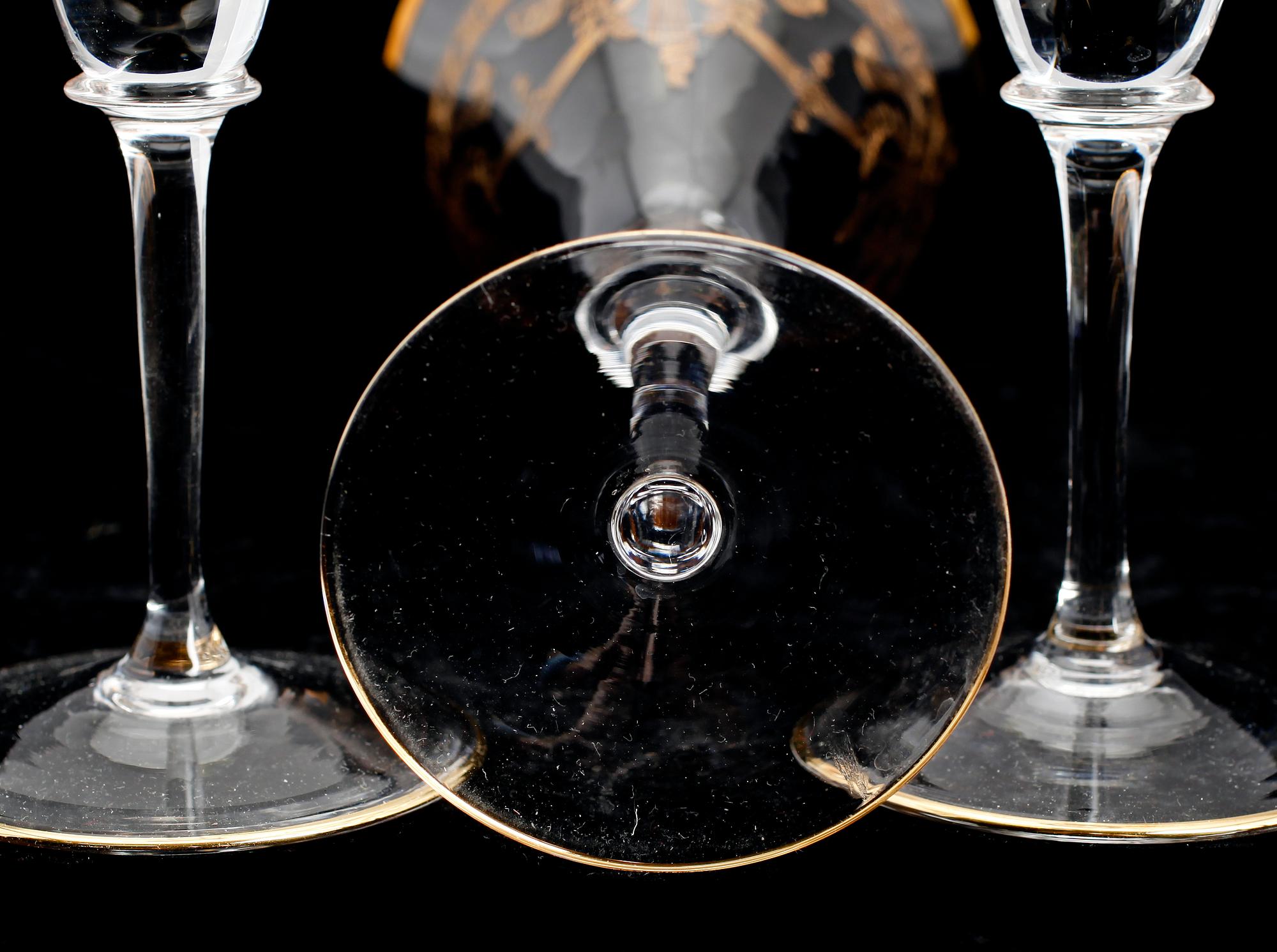 VINGLAS, 4 st, "Sergel", 1900-/2000-tal.