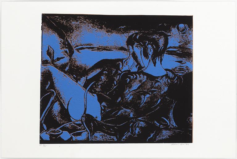 CHANNA BANKIER, mapp med 8 färgserigrafier, signerade och numrerade EA 7/25 .