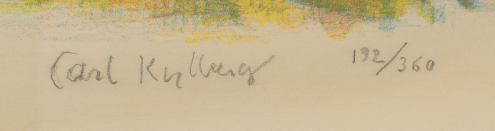 CARL KYLBERG, colour lithographe, signed and numbered 192/360.