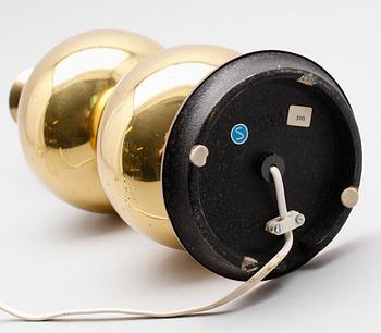 BORDSLAMPA, mässing, AB Stilarmatur, Tranås, 1900-talets andra hälft.