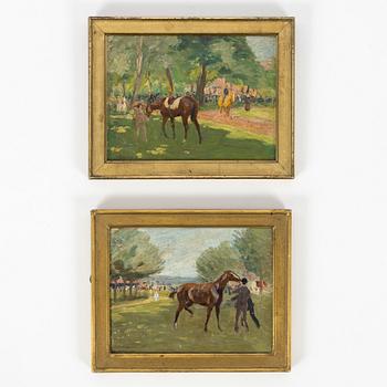 John Georg Arsenius, ett par, Hästkapplöpningsbanan.