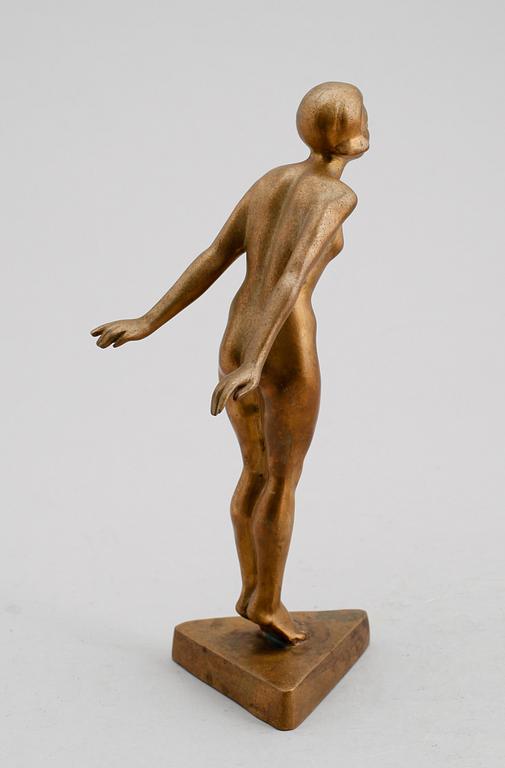 CARIN NILSON, skulptur, brons, signerad och daterad 1930.
