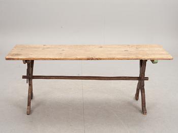BOCKBORD, allmogestil. Modern tillverkning med äldre delar.