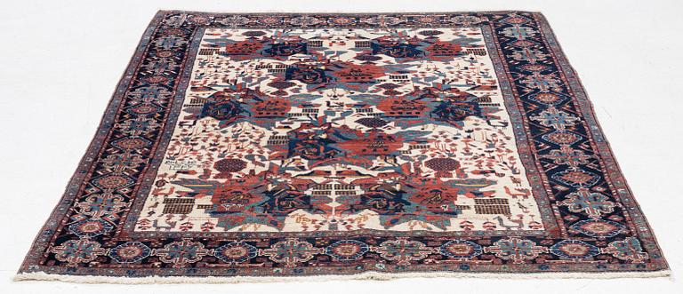 A semi-antique Afshar rug, southeastern Iran, c. 190 x 145 cm.