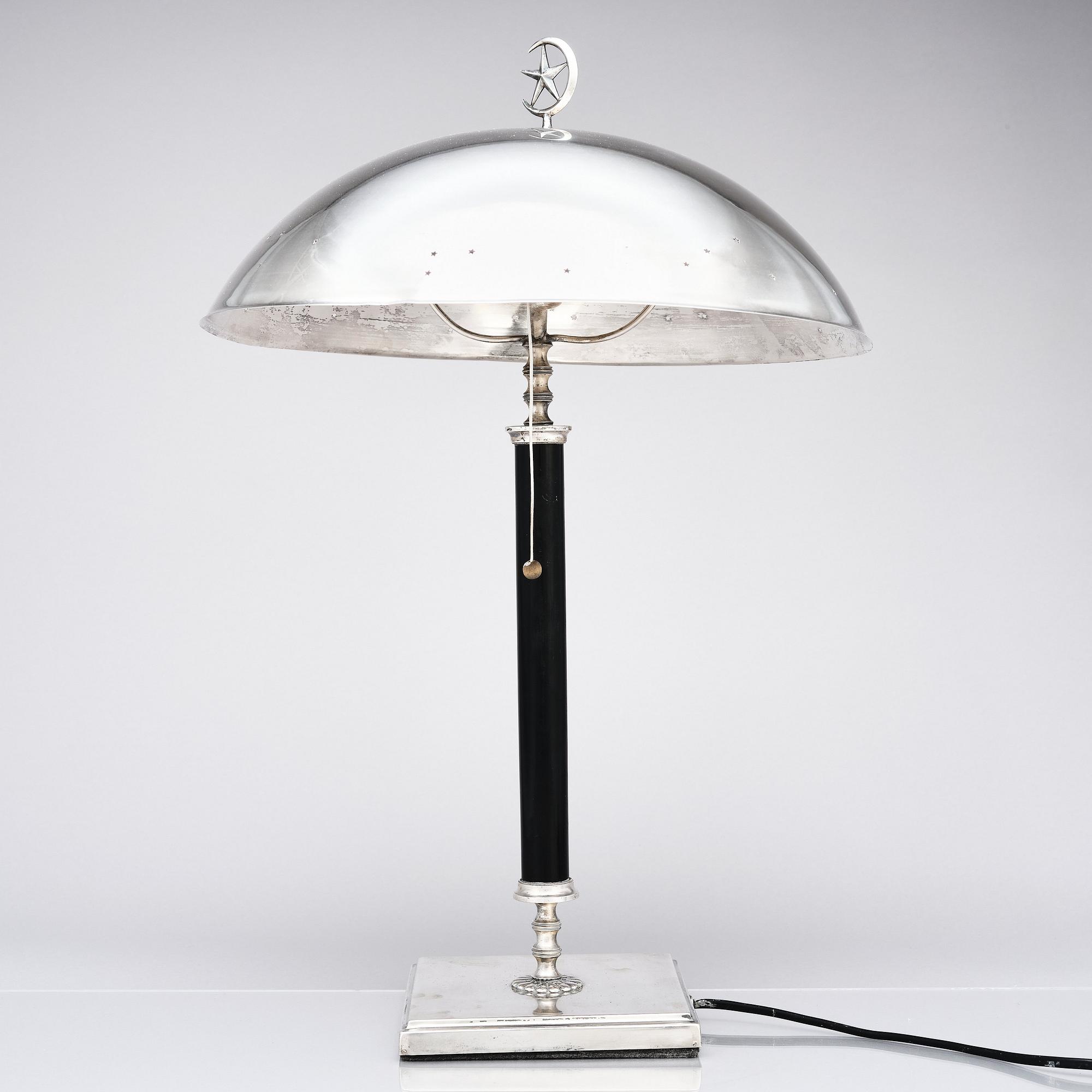 Elis Bergh, tillskriven, bordslampa, C G Hallberg, Swedish Grace 1920-tal.