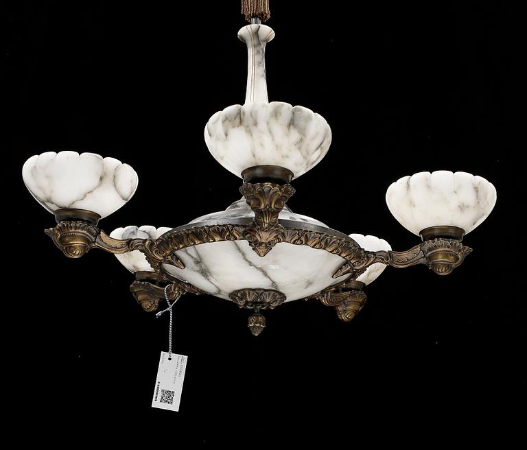 TAKLAMPA, 1930/40-tal. Höjd ca 84 (inklusive sockel).