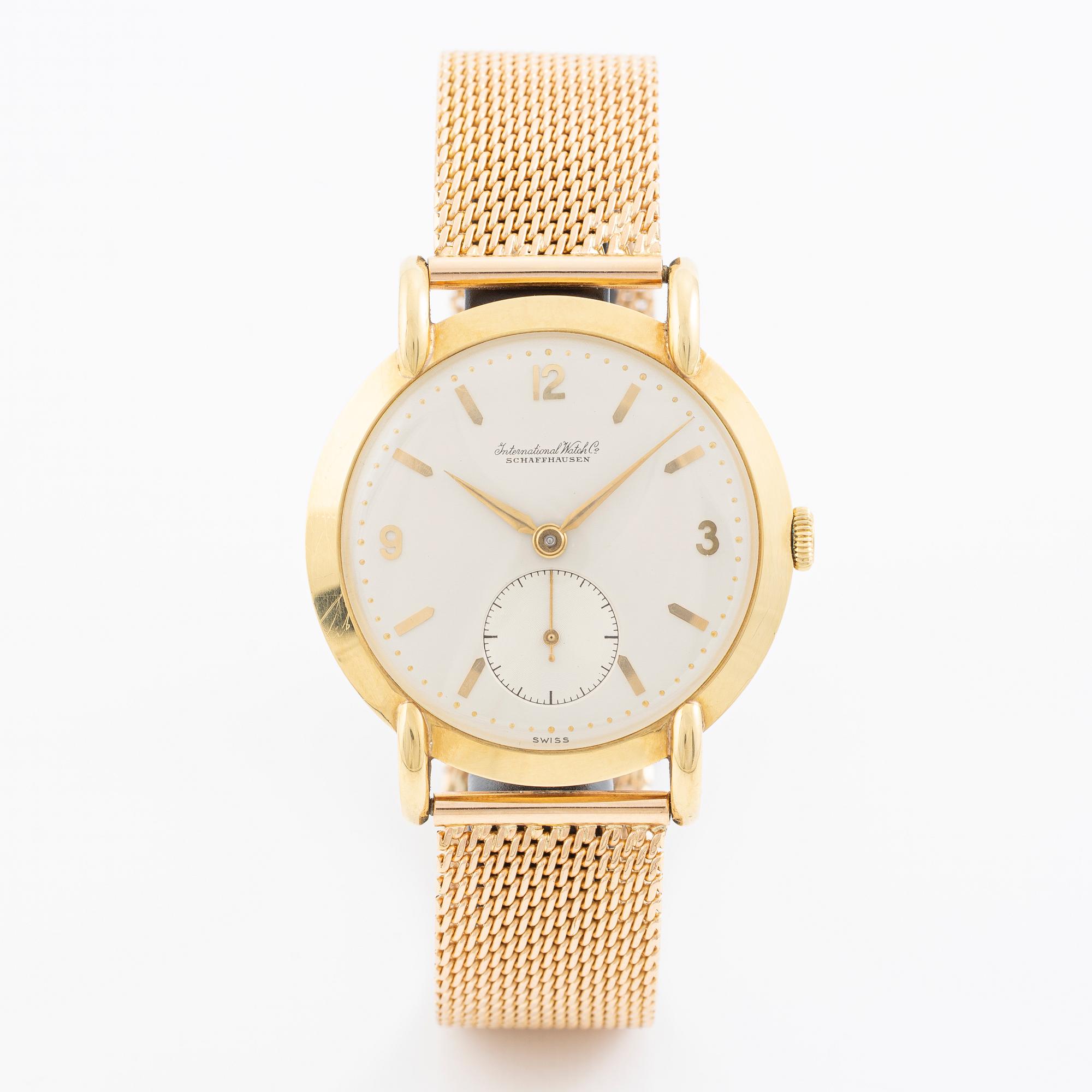 IWC, International Watch Co, Schaffhausen, wristwatch, 37 mm.