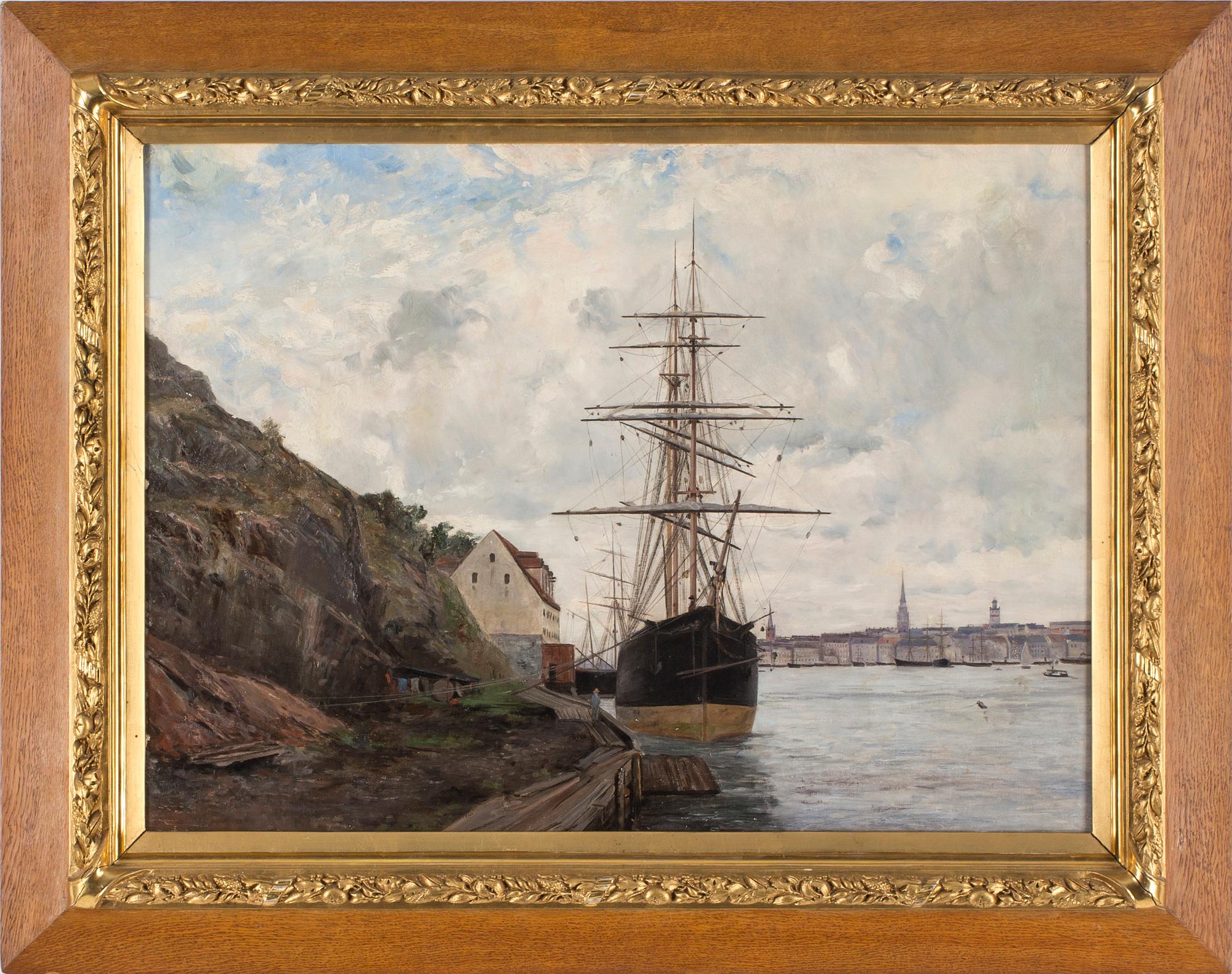 OKÄND KONSTNÄR 1800/1900-TAL, olja på duk, kopia efter Axel Lindman, ej sign.