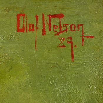 OLOF SAGER-NELSON, olja på duk, sign och dat -89.