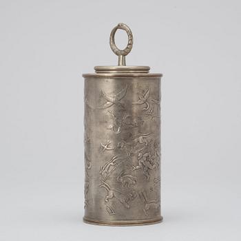 A Nils Fougstedt pewter box, Svenskt Tenn, Stockholm 1934.