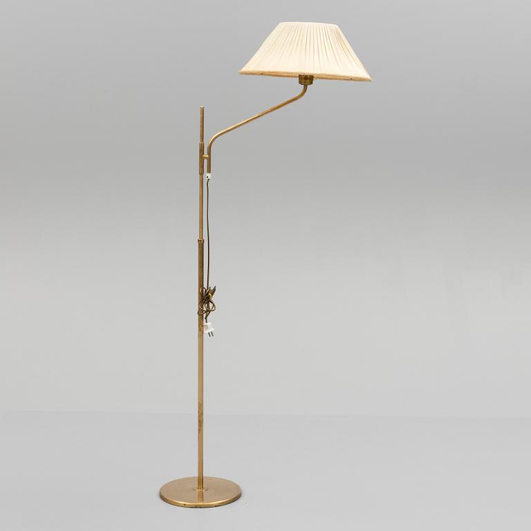 A second half of the 20th century brass floor light, Nordiska Kompaniet.