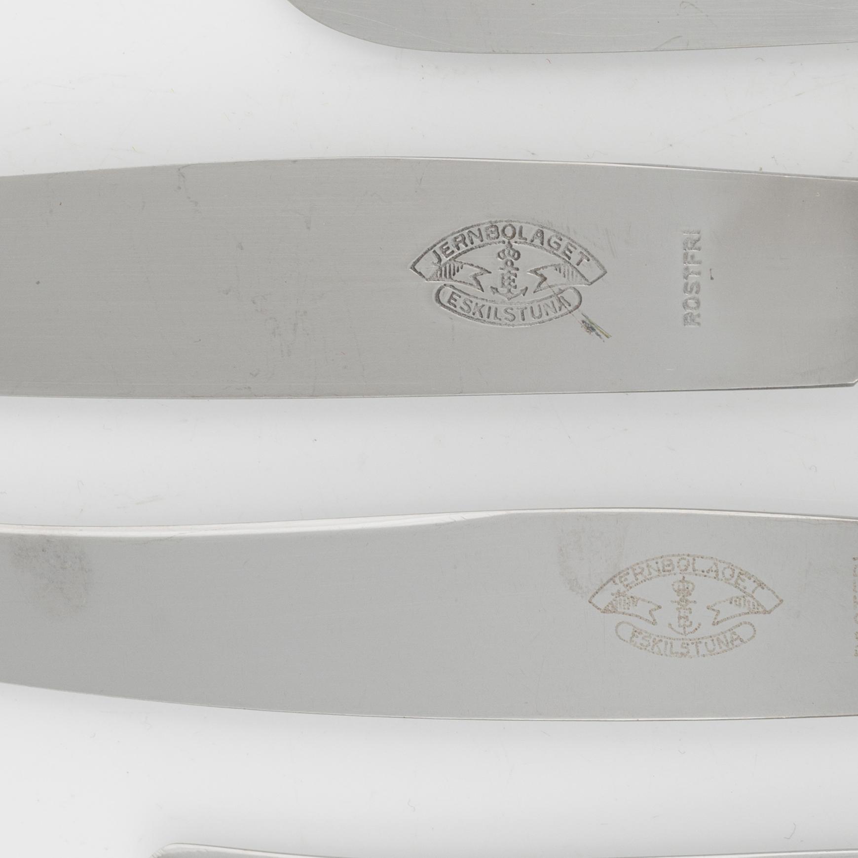 A Swedish Silver Cutlery, model 'Hansa', mark of CG Hallberg, Stockholm, some 1946 (117 pieces).