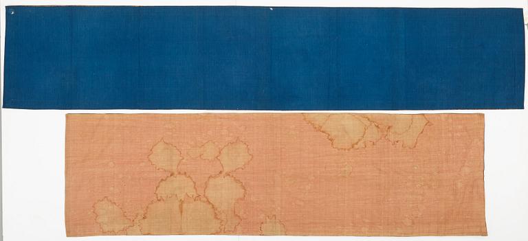 PARTI TEXTILIER, broderat siden. Qing dynastin.