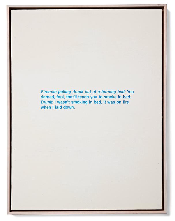 Richard Prince, "Untitled (joke)".