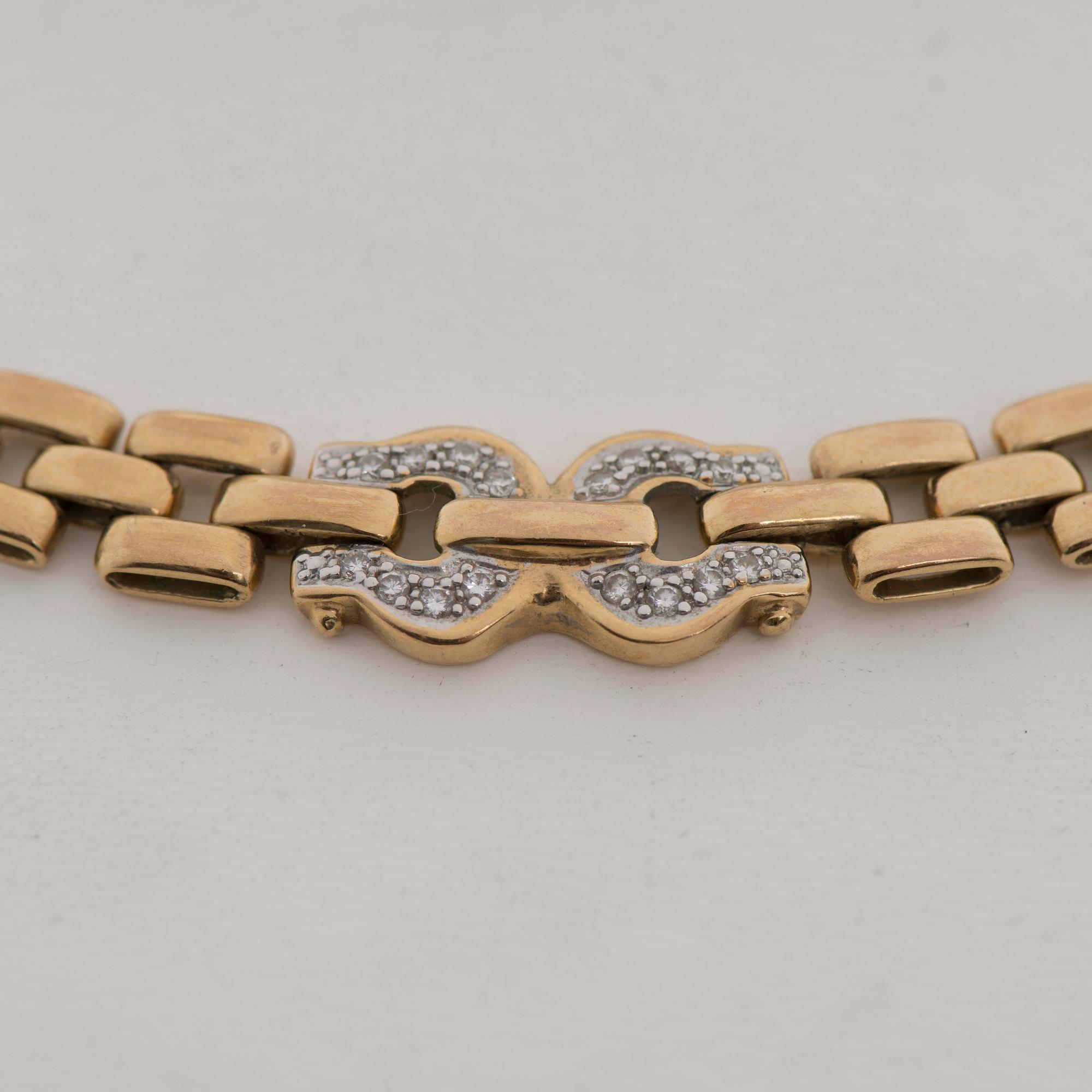 COLLIER, Bucherer, 18K guld, briljantslipade diamanter.