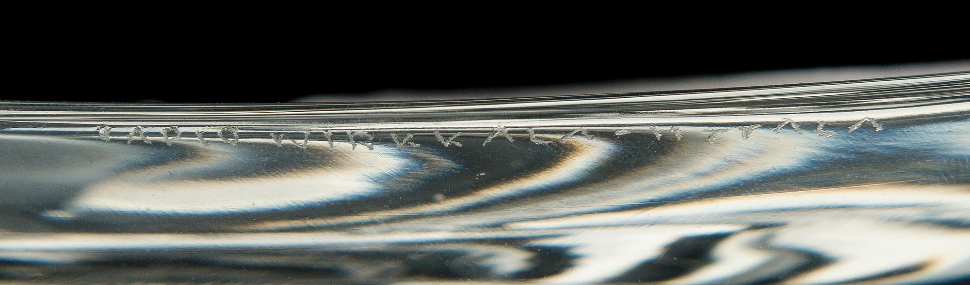 Tapio Wirkkala, a '3277=3877' art glass/bowl signed Tapio Wirkkala, Iittala.
