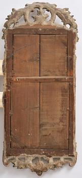 A Swedish Rococo mirror, 18 th century.