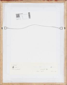 Pierre Olofsson, gouache and wax crayon, signed,