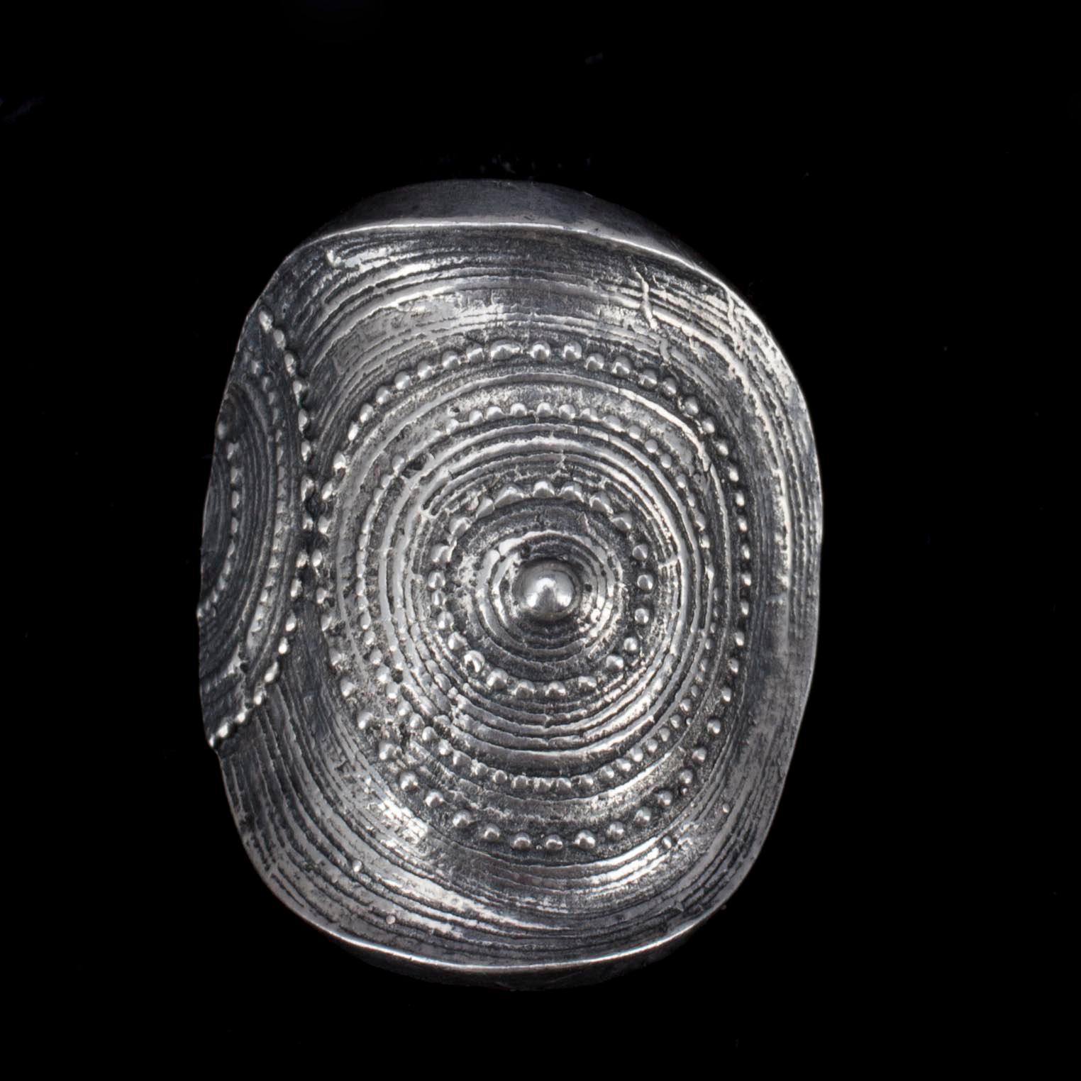 RING, silver, signerad Jorma Laine, Åbo 1973.