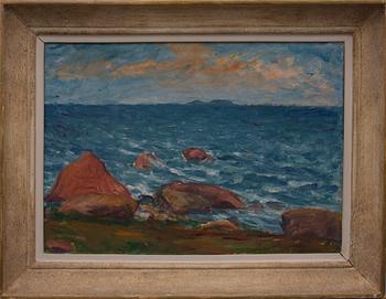 WILLIAM LÖNNBERG, olja på duk, signerad.