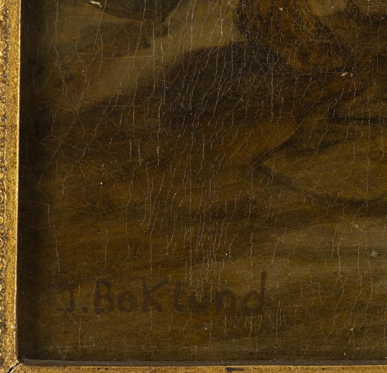 Johan Christoffer Boklund, olja på duk, signerad.