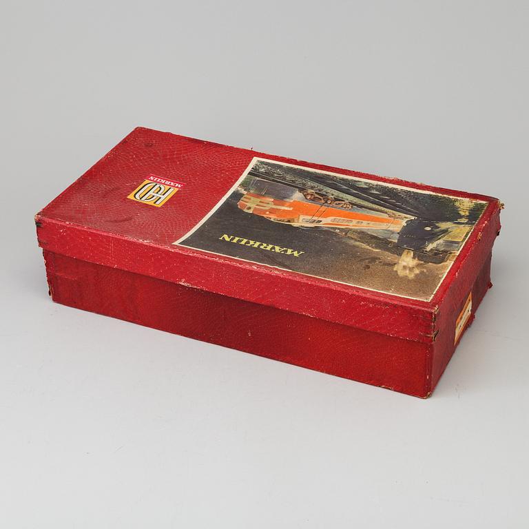 A railway set, Märklin HO, Germany.