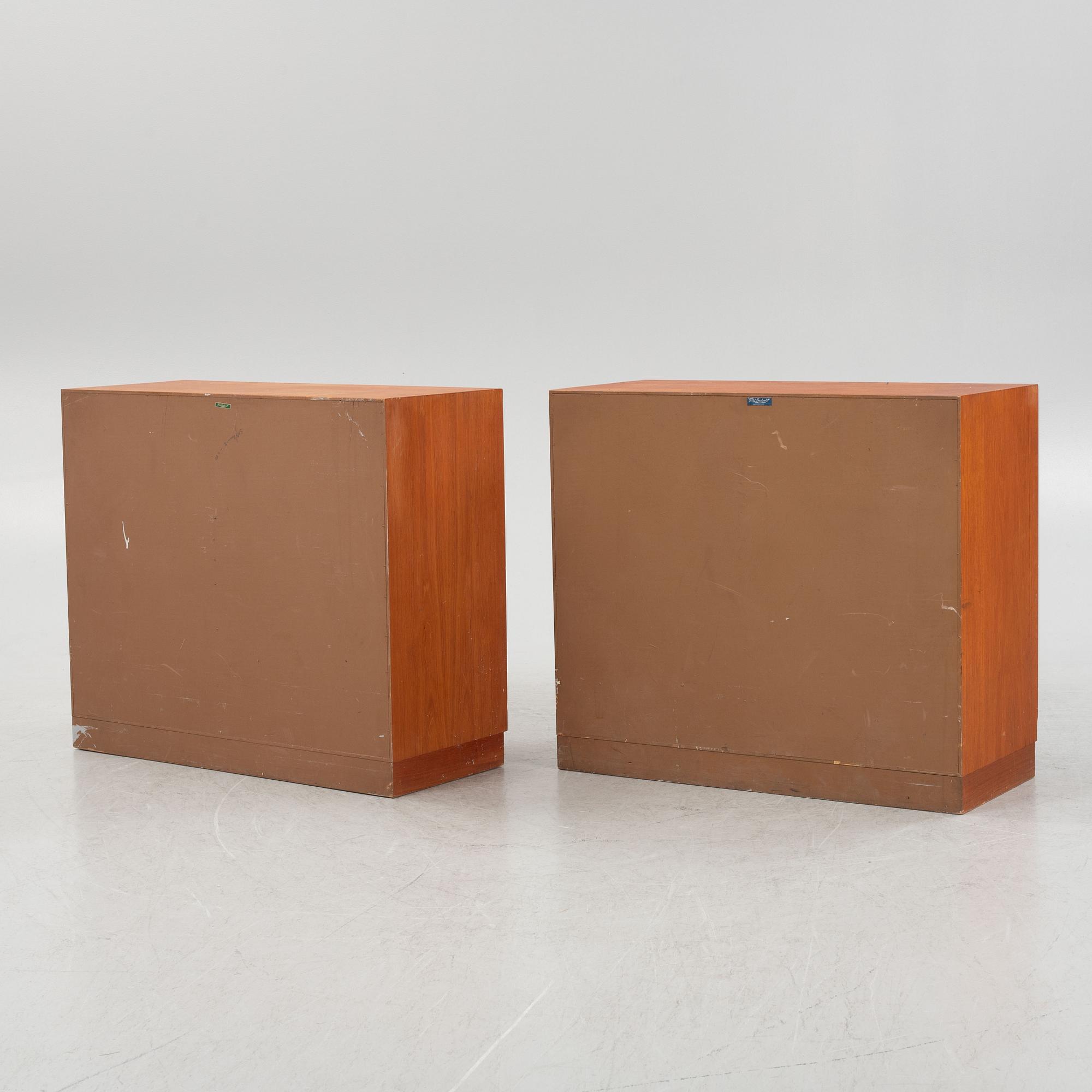 Sideboard, ett par, Ferdinand Lundqvist & Co, Göteborg, 1950/60-tal..