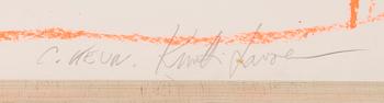 KUUTTI LAVONEN & CATHERINE KEUN, etsaus ja serigrafia, signeerattu ja päivätty 2005, numeroitu 20/44.
