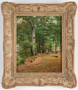 AXEL HJALMAR LINDQUIST, oil on panel, signed.