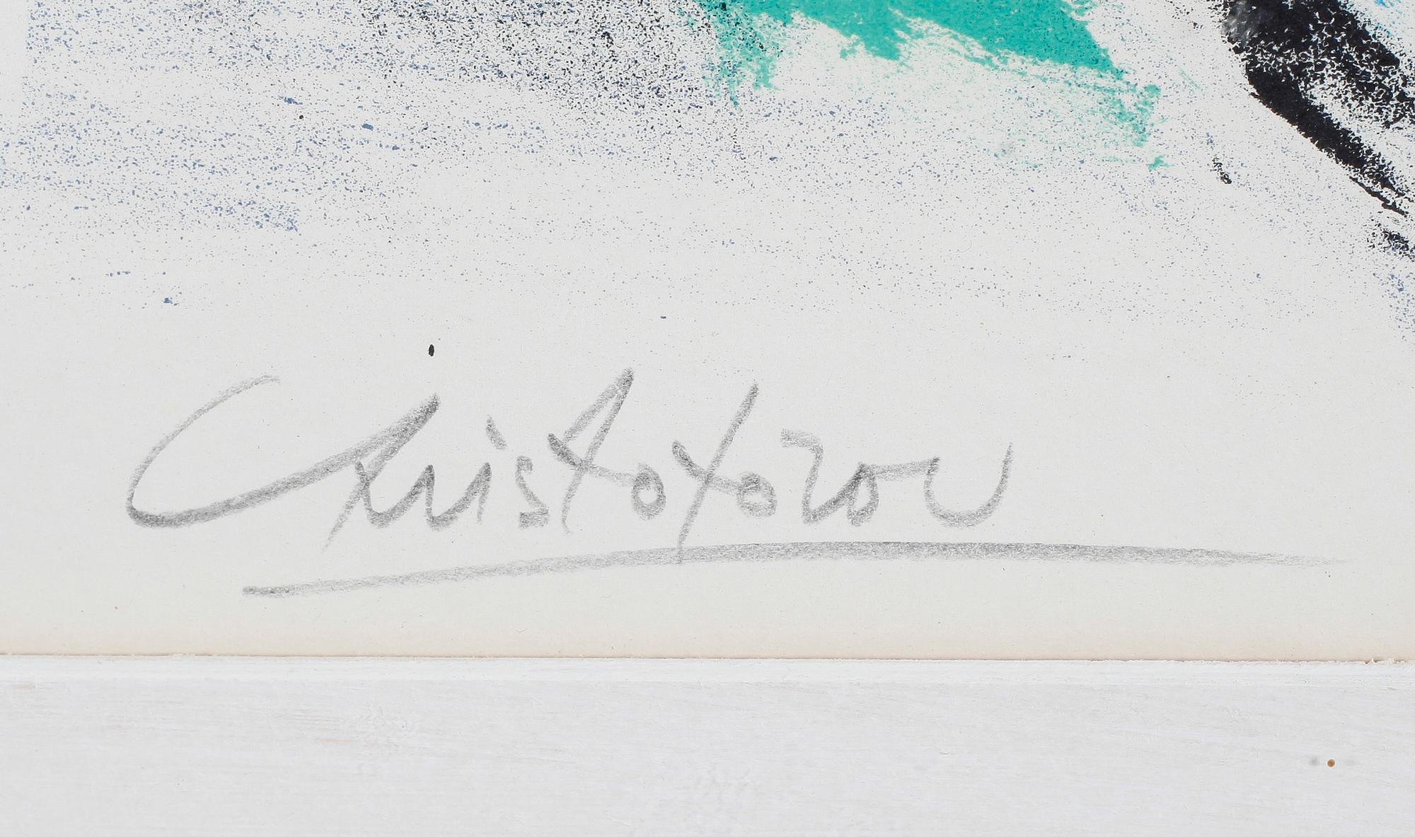 JOHN CHRISTOFOROU, färglitografi, signerad och numrerad 154/200.