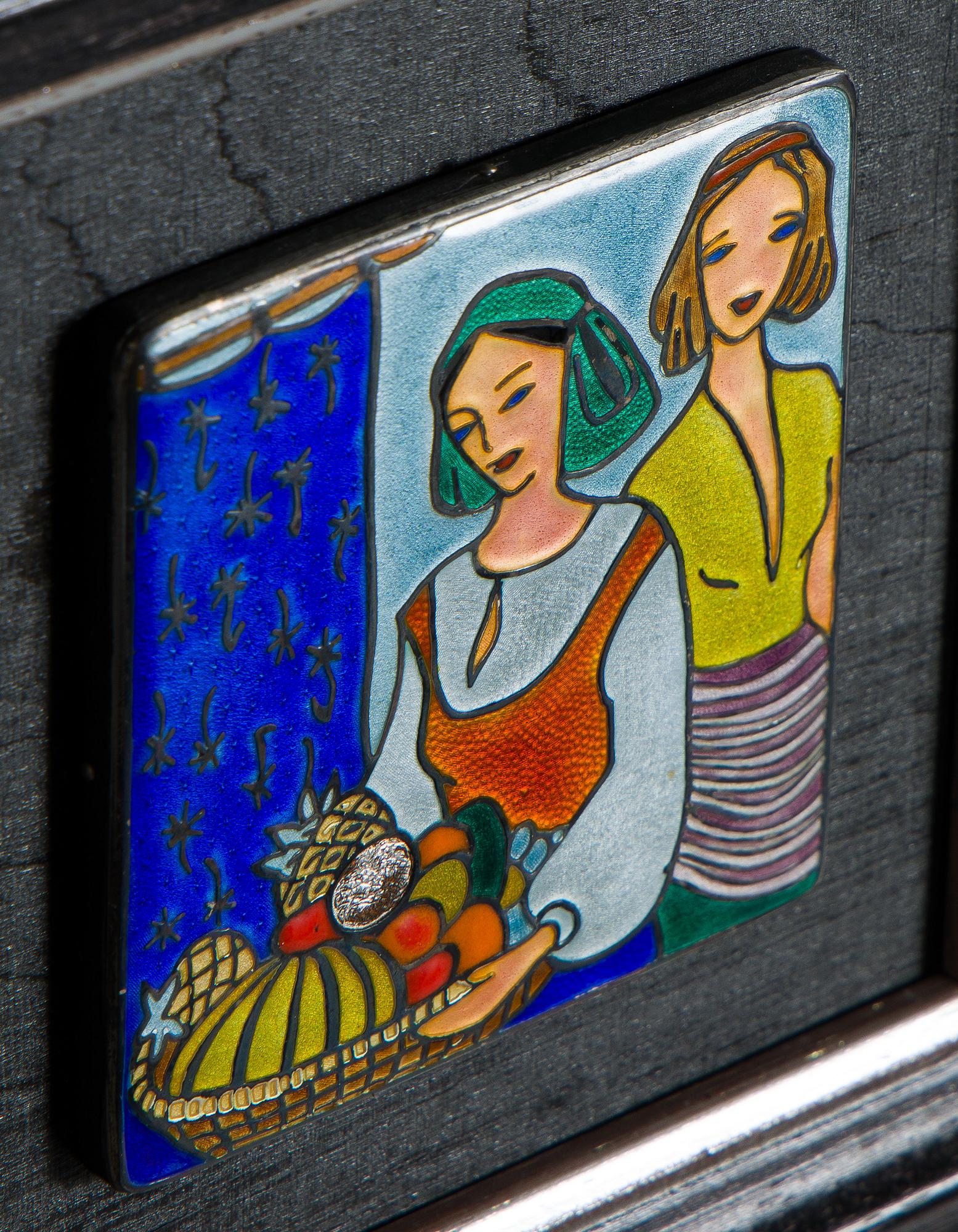 Kirsti Ilvessalo, Silver and enamel, probably A. Tillander, Helsinki.