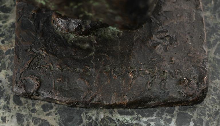 SIGGE BERGGREN, skulptur, brons, signerad.