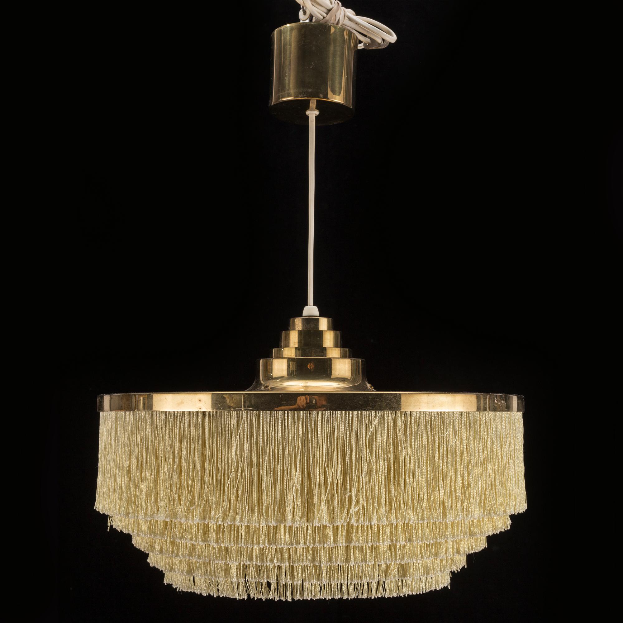 HANS-AGNE JAKOBSSON, taklampa, modellnummer 603, mässing, 1900-talets andra hälft.