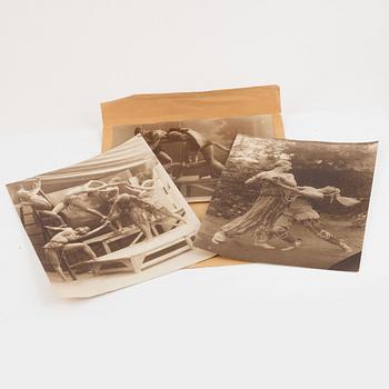 Photographs, 3 pcs, incl. signed and dated 1925.