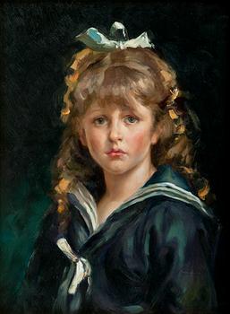 514. Dora Wahlroos, GIRL IN A SAILOR DRESS.