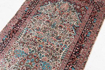 Rug, Herat design, silk, approx. 153 x 93 cm.