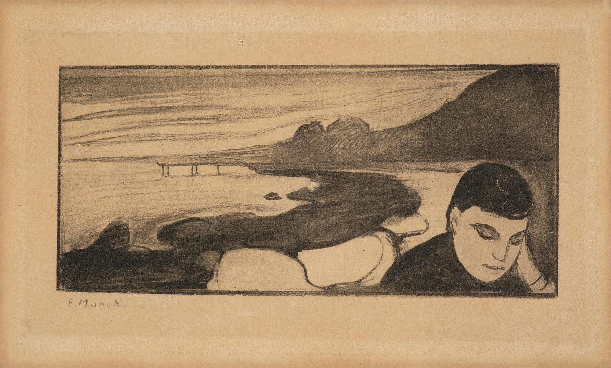 Edvard Munch, efter, "Melankoli".