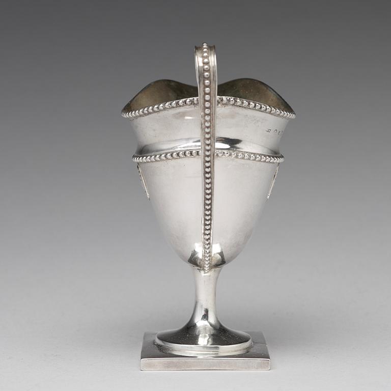 Stephan Westerstråhle, gräddkanna, silver, Stockholm 1785. Gustaviansk.