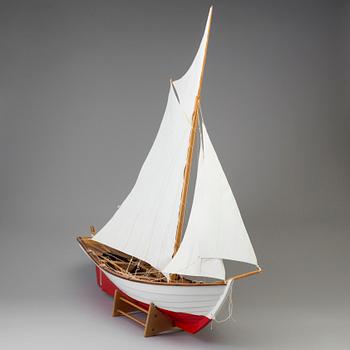 AXEL GLIMBERG, modellbåt, "Vrakeka", byggår 1989.