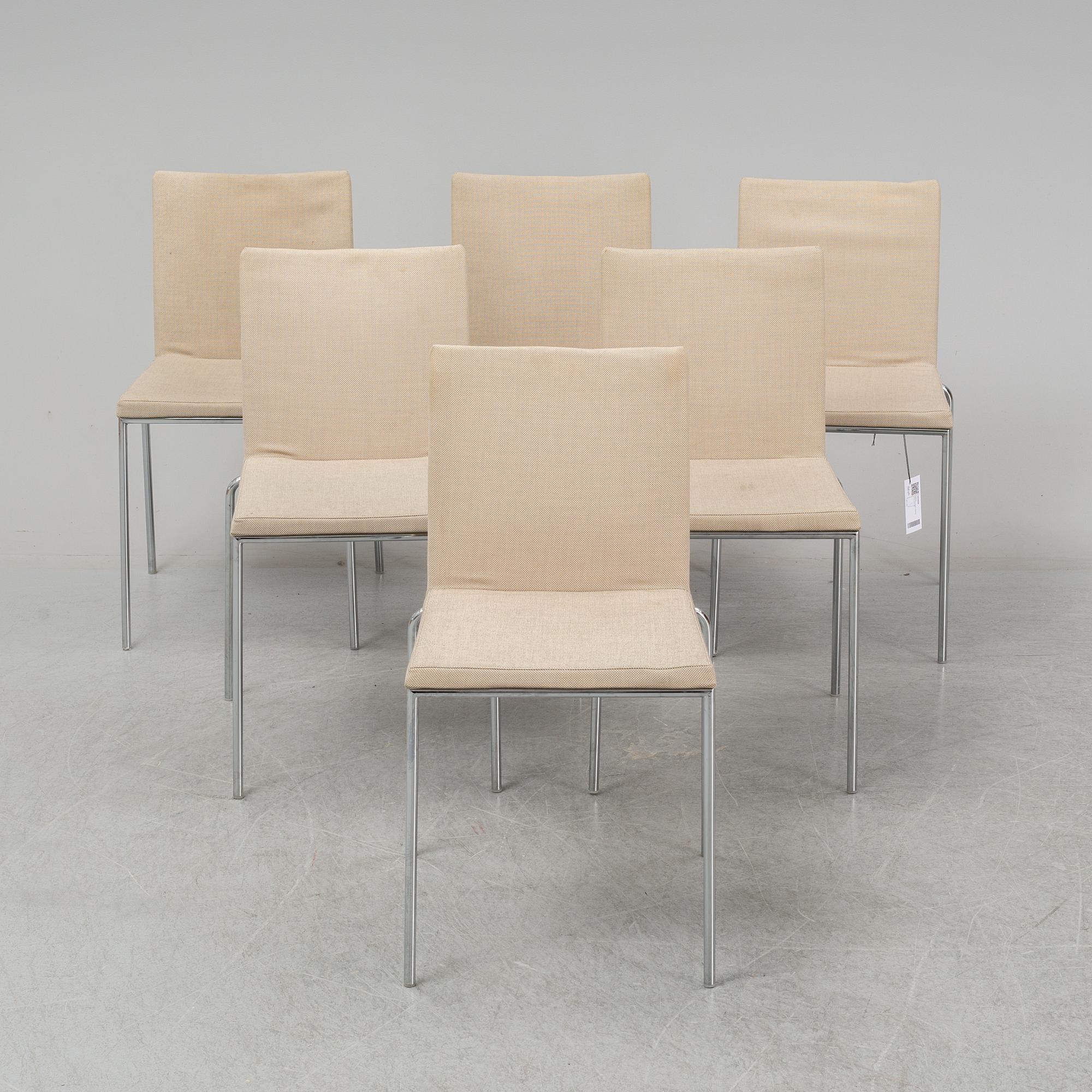 Six end of the 20th century chairs by Enrico Franzolini for Accademia.