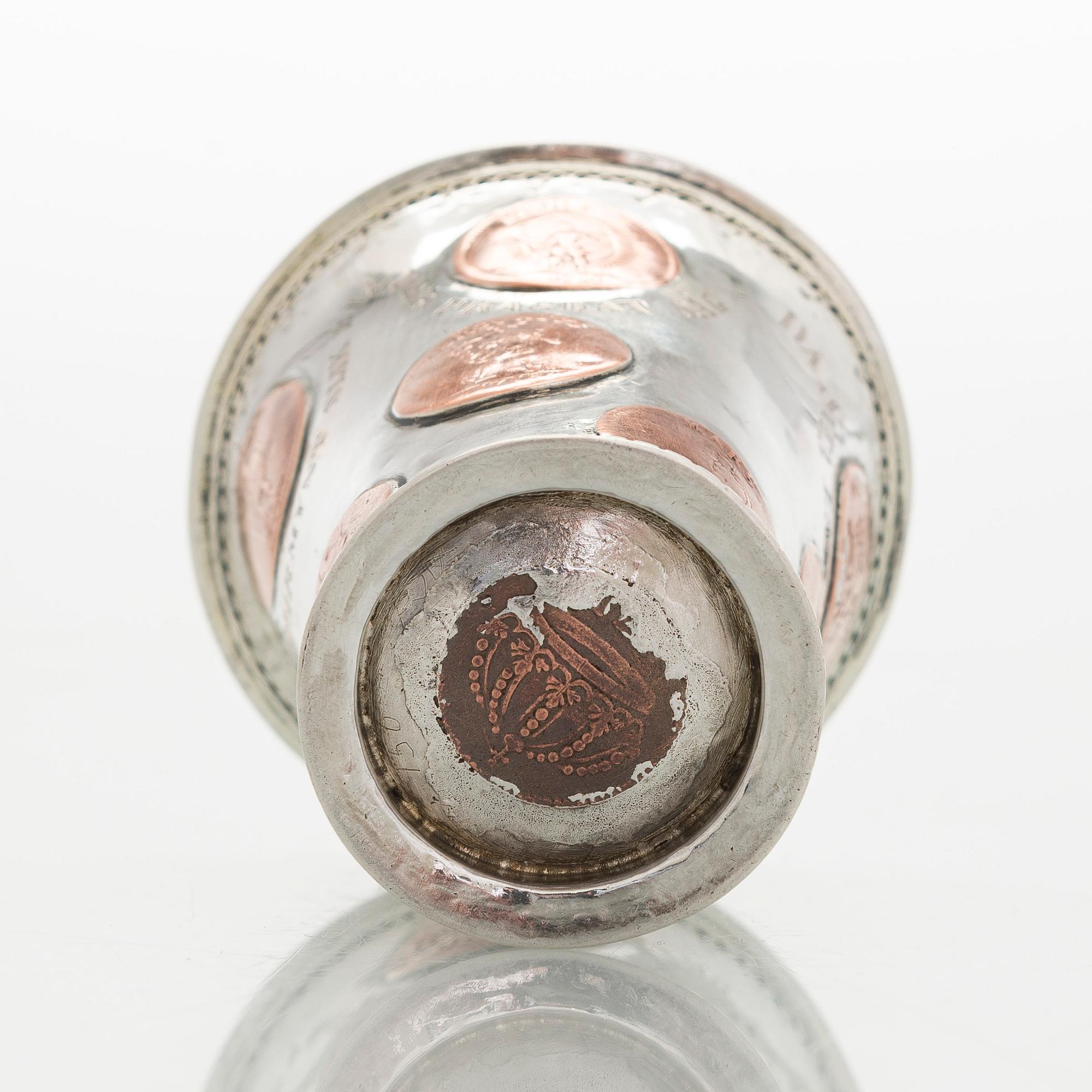 Pikari, kuparikolikoilla, leimaamaton, Ruotsi 1730-luku.