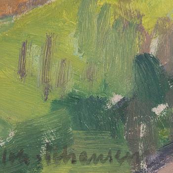 JOHAN JOHANSSON, olja på pannå. Signerad.