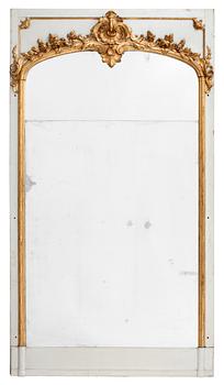 555. A Swedish Rococo 18th century mirror panel.