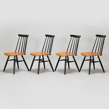 Ilmari Tapiovaara, four mid-20th century 'Pelimanni' chairs for Asko.