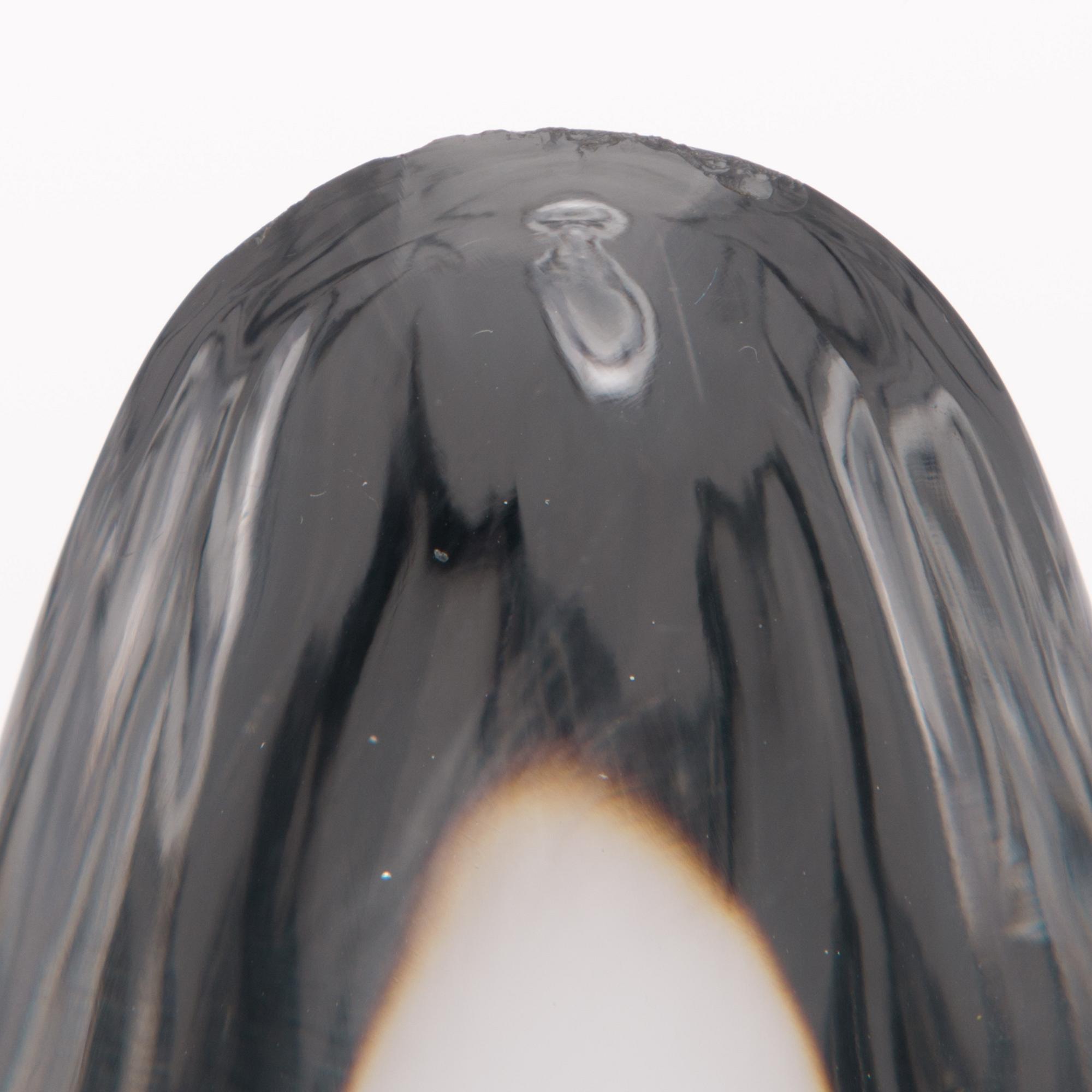 A GLASS SCULPTURE 'Orchid', signed Timo Sarpaneva Iittala -57.