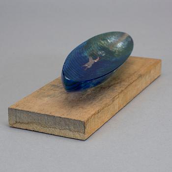 SKULPTUR, glas. Bertil Vallien, signerad, Kosta Boda.